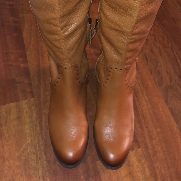 SAM EDELMAN PRINA STUDDED RIDING KNEE HIGH BOOTS - Picture 3 of 9